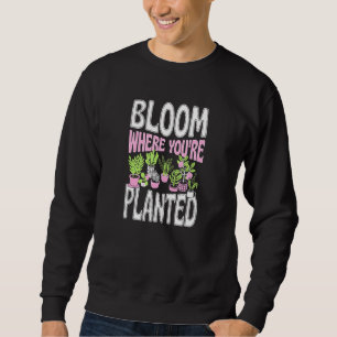 Sweatshirt Fleuron Où L'On Plante Jardin Zen Très Branché