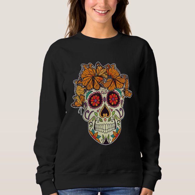 Sweatshirt Fleurs colorées de l'imagination (Devant)