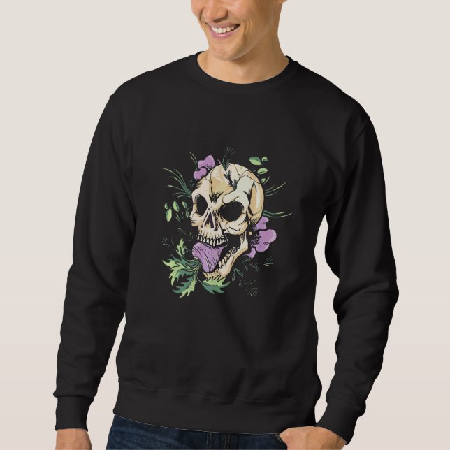Sweatshirt Fleurs colorées de l'imagination   (Devant)