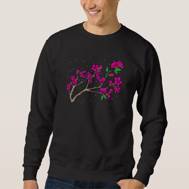 Sweatshirt Fleurs de printemps Sakura Arbre à fleurs de ceris (Devant)