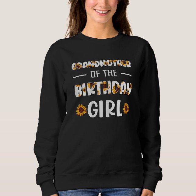 Sweatshirt Fleurs De Tournesol Simples Motif Grand-Mère De T (Devant)