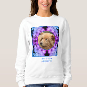 Sweatshirt Fleurs Fleurs Frame Tinté Créer Votre Propre Photo