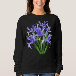 Sweatshirt Fleurs violettes Iris