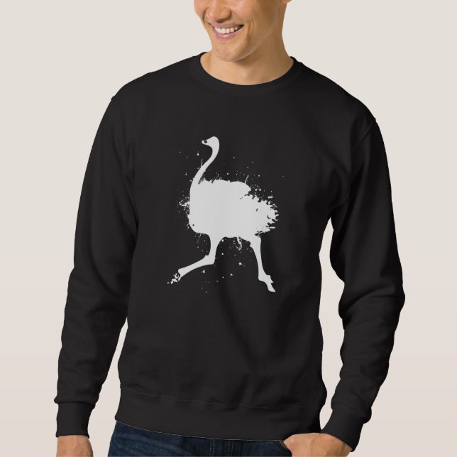 Sweatshirt Flightless Bird Ornithology - Wildife Emu Ostrich (Devant)