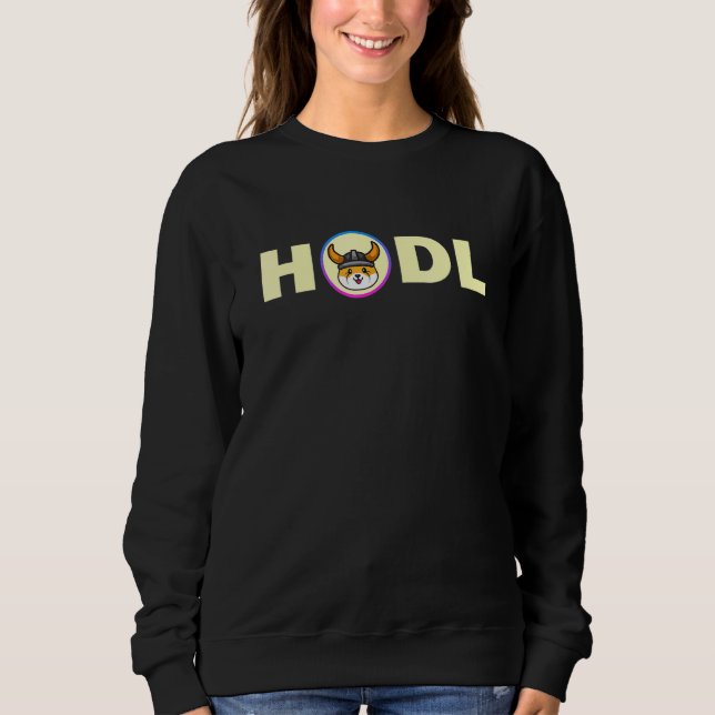 Sweatshirt Floki Inu Cryptomonnaie Hodler A Floki Inu (Devant)
