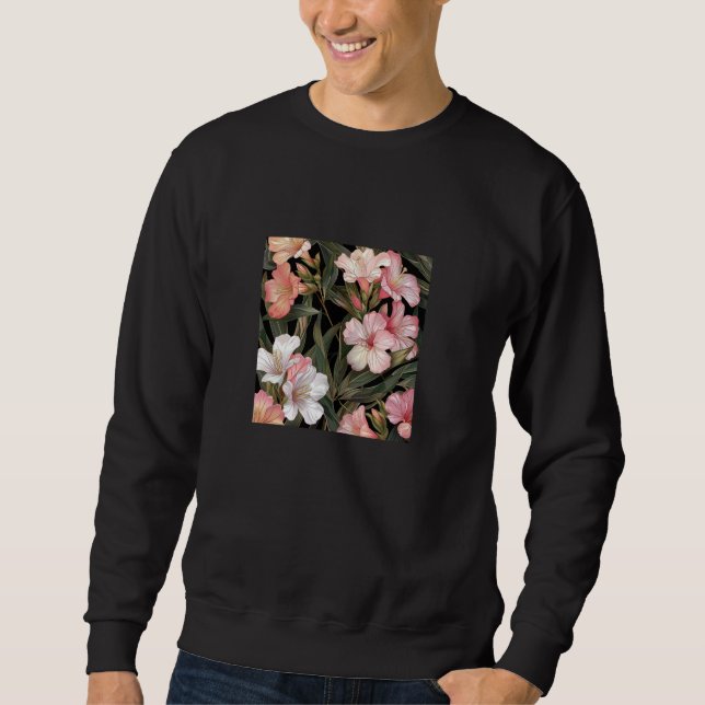 Sweatshirt Floral vintage Fleurs d'olivier (Devant)