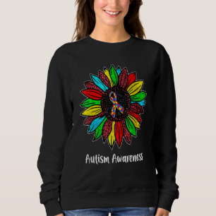 Sweatshirt Flore Sensibilisation sur l'autisme Fleur Faisée P