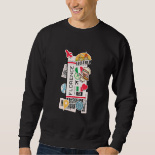 Sweatshirt Florence Italie Avion d'embarquement Billetterie d