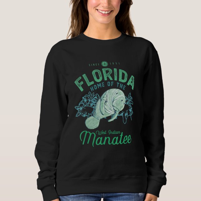 Sweatshirt Florida Home Of The Manatee Sea Cow 1 (Devant)