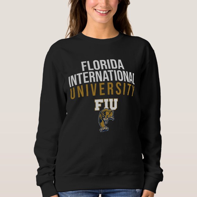 Sweatshirt Florida International FIU Panthers Stacked (Devant)