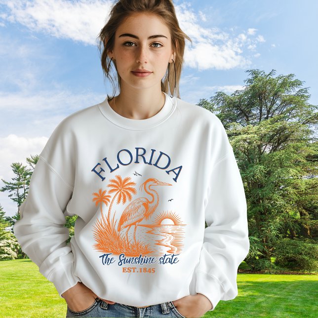 Sweatshirt Florida The Sunshine State – Beach & Palm Design (Créateur téléchargé)