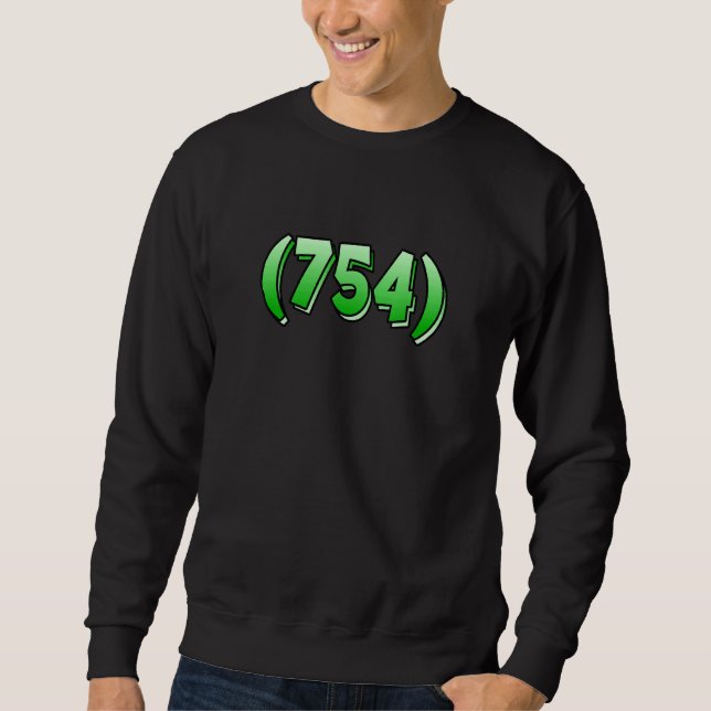 Sweatshirt Floride 754 Code régional Fort Lauderdale Pembroke (Devant)