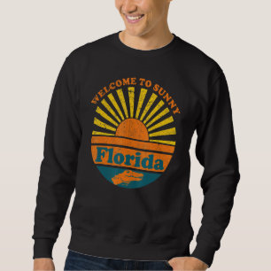 Sweatshirt Floride Bienvenue À Sunny Florida Alligator Gator