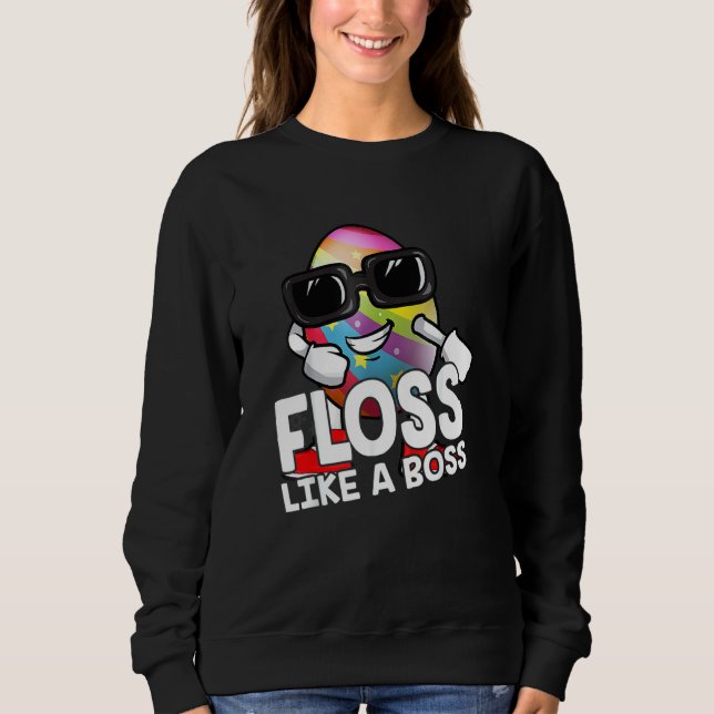 Sweatshirt Floss Comme Un Boss Lunettes de soleil Oeuf Flossa (Devant)