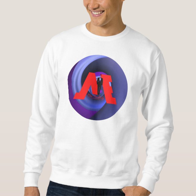 Sweatshirt FloState Design "ME" Man Eruditely Purple Vortex2 (Devant)
