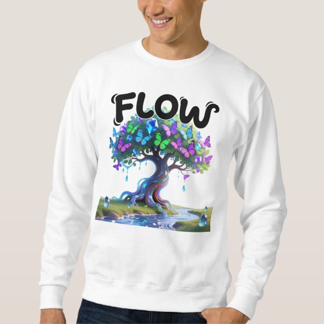 Sweatshirt Flow Water Tree of Life (Devant)