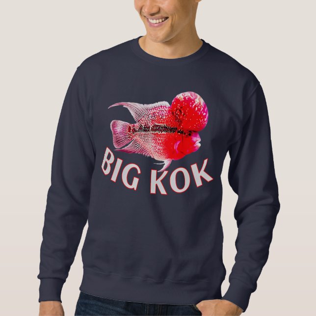 Sweatshirt Flowerhorn Cichlid Big Kok Plaisanter Funny Monste (Devant)