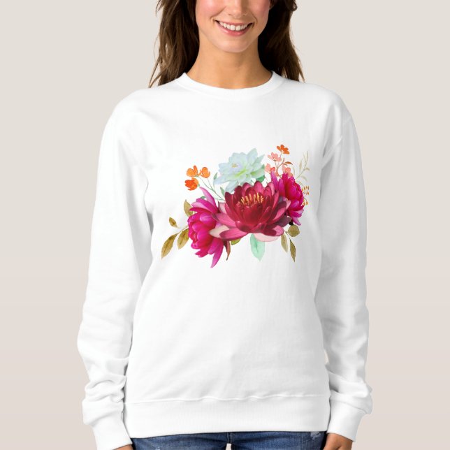 Sweatshirt Flowers (Devant)