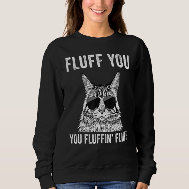 Sweatshirt Fluffin Fluffin Fluffin Maine Coon Ca (Devant)