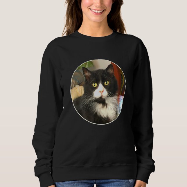 Sweatshirt Fluffy Tuxedo Tat Face (Devant)