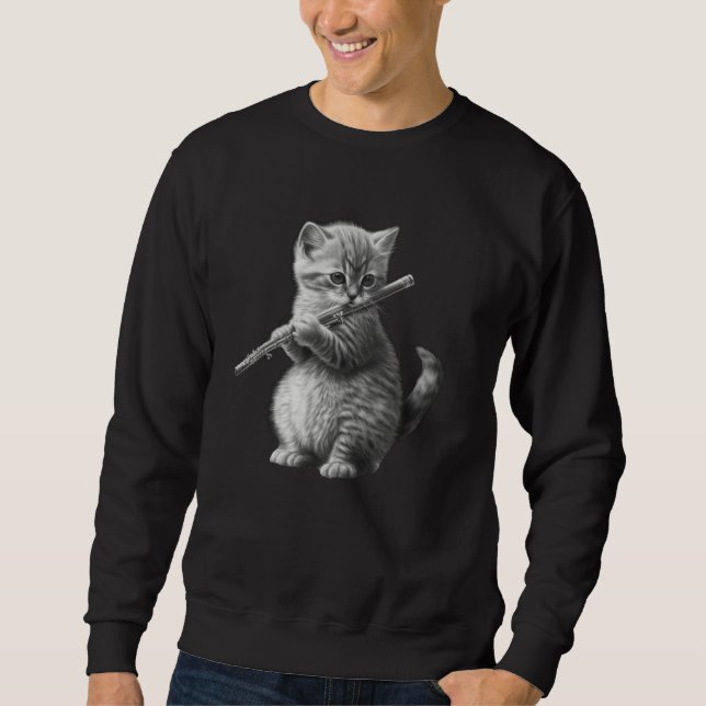 Sweatshirt Flute Cat 2 (Devant)