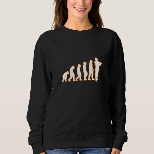 Sweatshirt Flûte d'évolution de la flute (Devant)