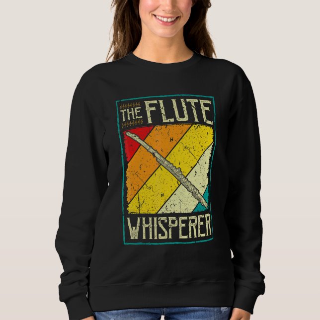 Sweatshirt Flûte Traversière Instrument La Flûte Chuchoteuse  (Devant)