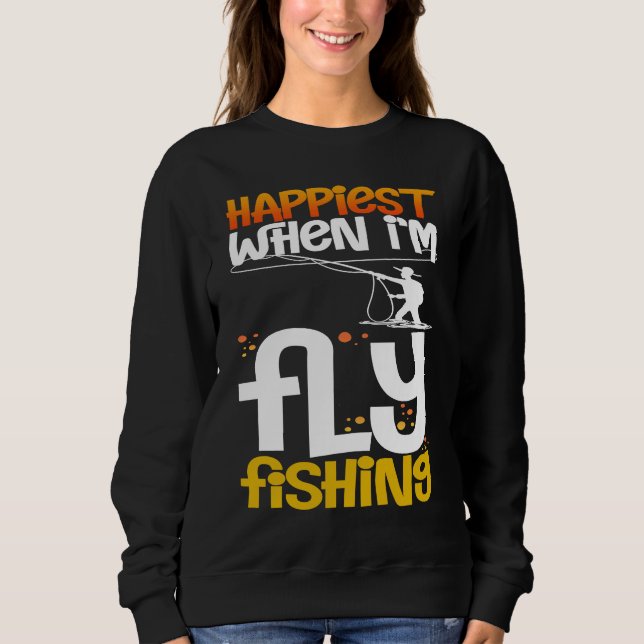 Sweatshirt Fly Fishing Flies Fisherman Rod Bait Reel Lures (Devant)