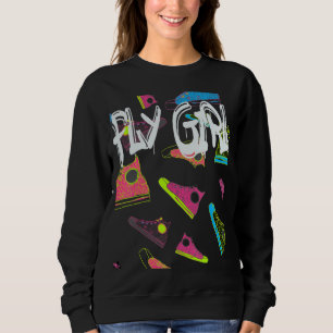 Sweatshirt Fly Girl 80s 90s B Girl Old School Hip hop 4
