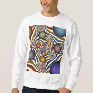 Sweatshirt Flying Up Colorful Moderne Art Fractal Abstrait