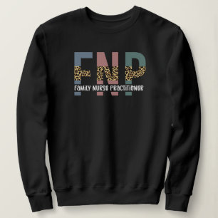 Sweatshirt FNP Family Nurse Praticien Cheetah Imprimer