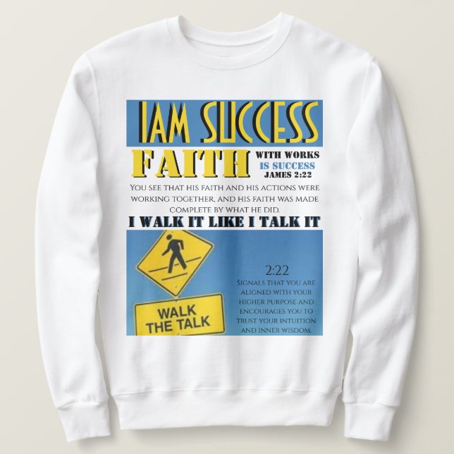 SWEATSHIRT FOI AVEC ŒUVRES (Design devant)