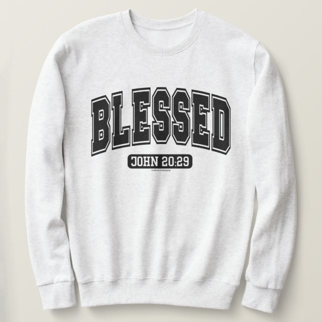 Sweatshirt Foi Chrétienne Bénie (Design devant)