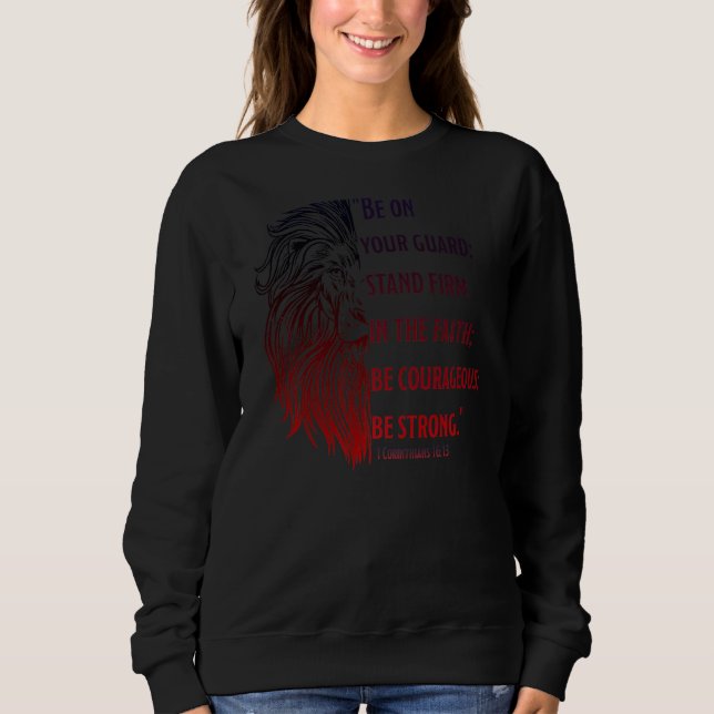 Sweatshirt Foi chrétienne Citation de vêtements chrétiens Bib (Devant)