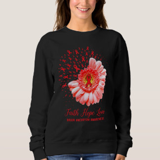 Sweatshirt Foi Espoir Amour Anévrisme Cérébral Sensibilisatio