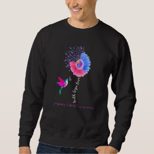 Sweatshirt Foi Espoir Amour Colibri Grossesse Perte Infantile