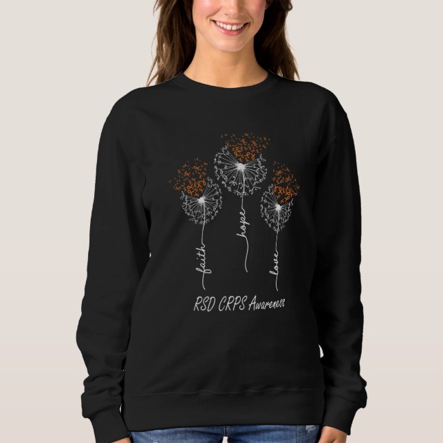 Sweatshirt Foi Espoir Amour Sensibilisation RSD CRPS   (Devant)