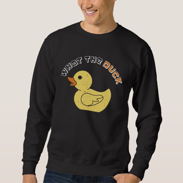 Sweatshirt Follow the Yellow Duck Road  for nice (Devant)