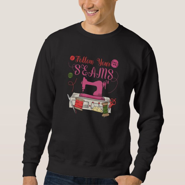 Sweatshirt Follow Your Seams for a Tailors Sewers Women Quilt (Devant)