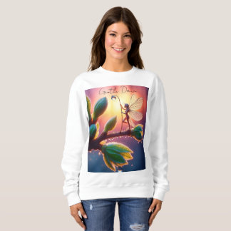 Sweatshirt Fond ensoleillé avec créature ailée