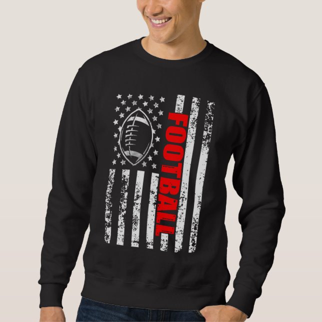 Sweatshirt Football américain du drapeau (Devant)