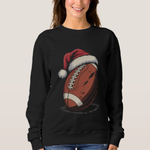 Sweatshirt Football américain Santa Hat Sports Noël