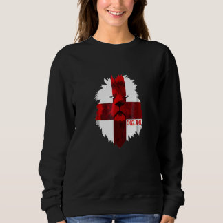 Sweatshirt Football Angleterre fierté nationale Drapeau Lion