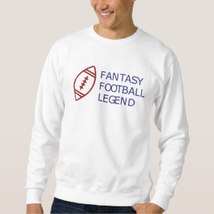 Sweatshirt Football de sport bleu et rouge
