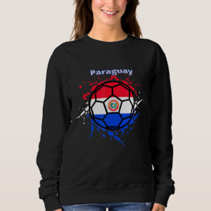 Sweatshirt Football du drapeau paraguayen Fan Jersey