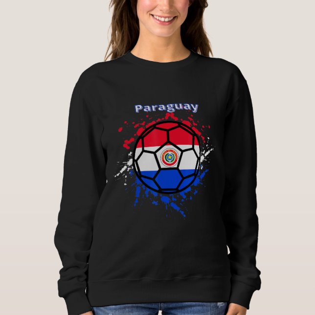 Sweatshirt Football du drapeau paraguayen Fan Jersey (Devant)