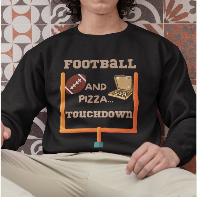 Sweatshirt Football et pizza (Créateur téléchargé)