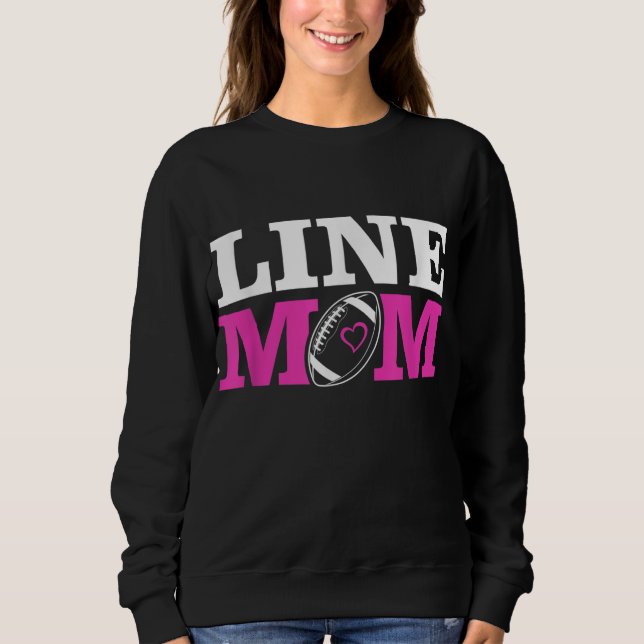 Sweatshirt Football Lineman Maman Line Maman (Devant)