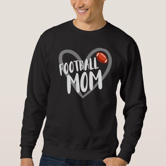 Sweatshirt Football Maman Coeur (Devant)