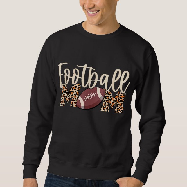 Sweatshirt Football Maman Empreinte de léopard (Devant)